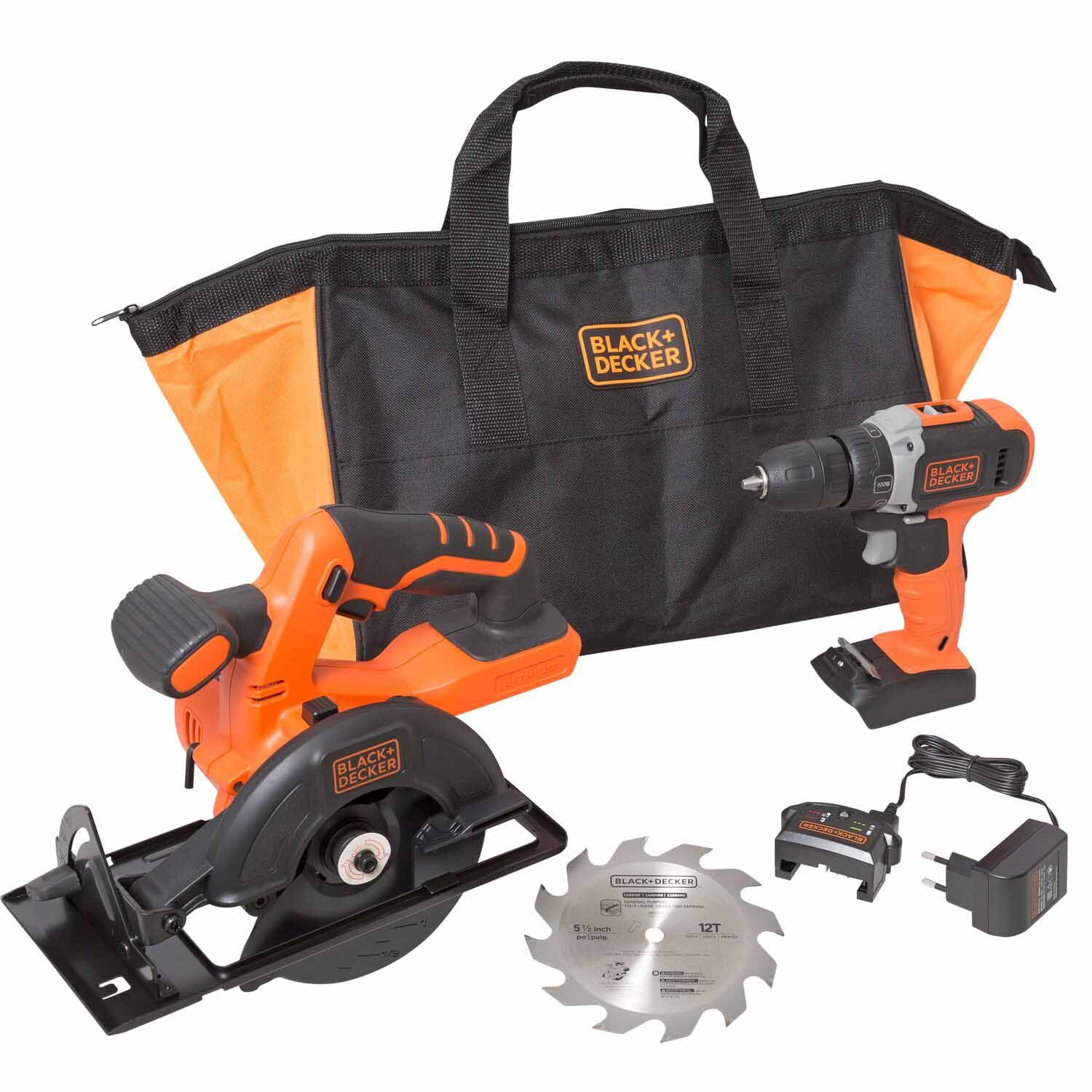 Black & Decker BDCD220CS 20V MAX* Lithium Ion Drill/Driver + Circular Saw Combo Kit - Mactool Shop