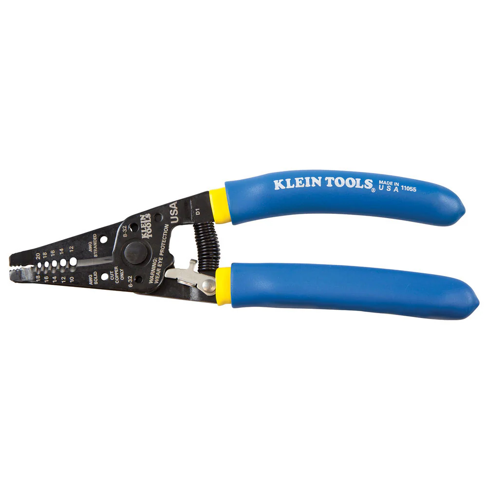 Klein 11055 Solid and Stranded Copper Wire Stripper and Cutter - Mactool Shop