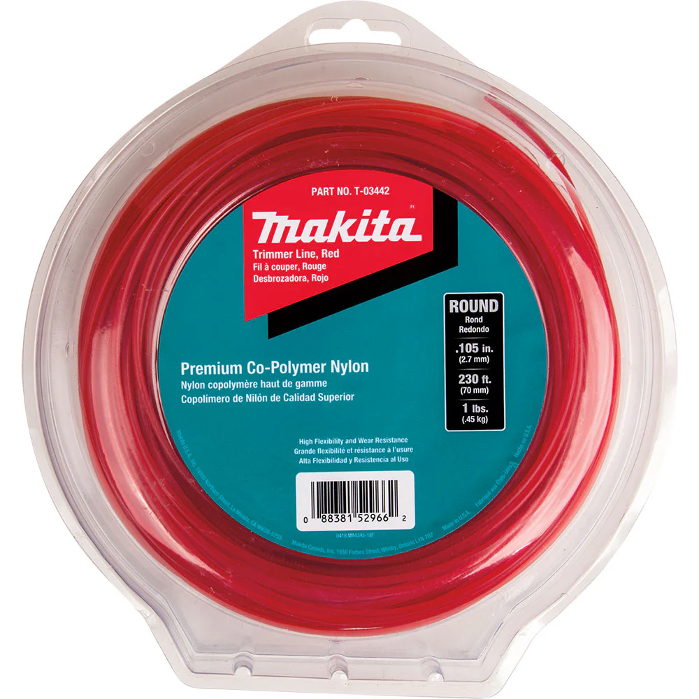 Makita T-03442 Round Trimmer Line, 0.105