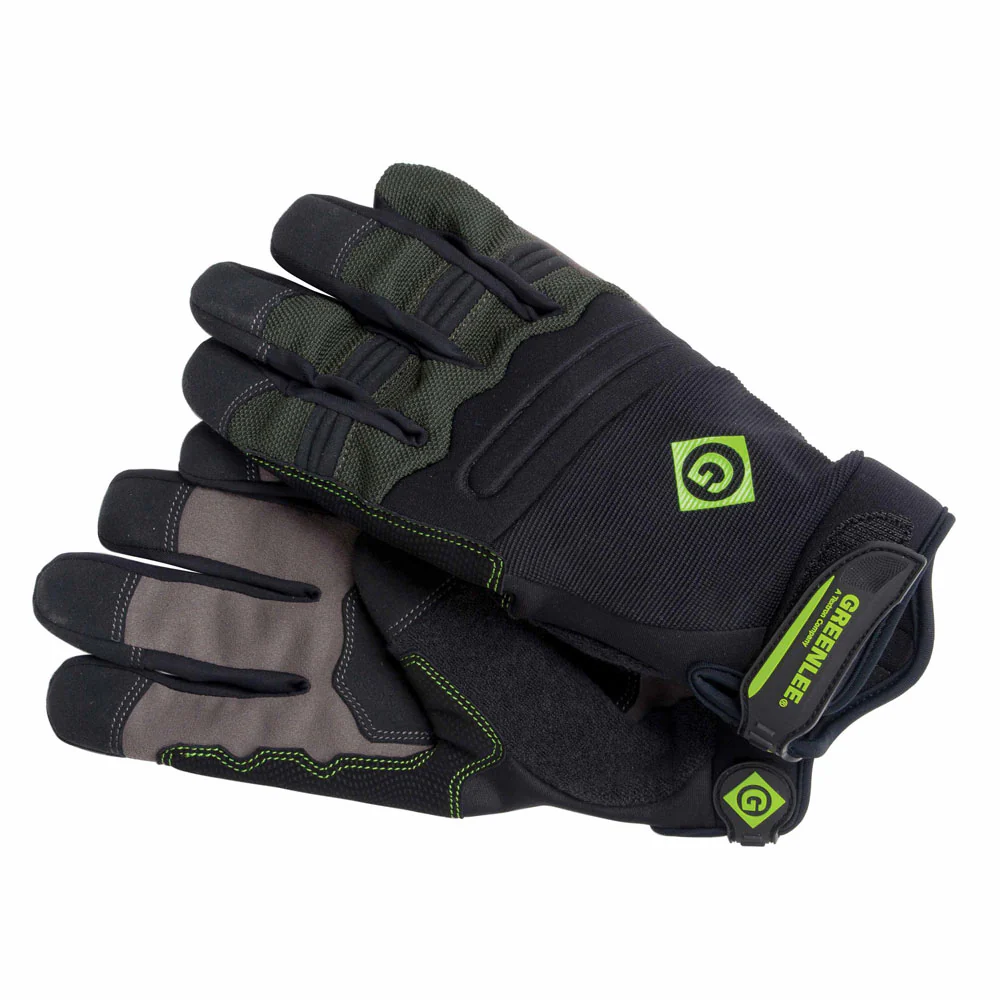 Greenlee 0358-14L High Dexterity Black Tradesman Gloves, Large - Mactool Shop