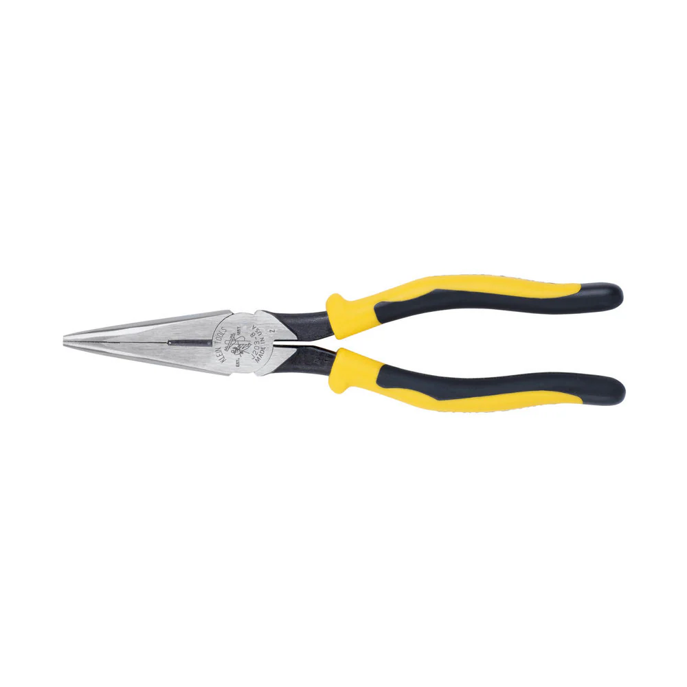 Klein Tools J203-8 Pliers, Long Nose Side-Cutters, 8