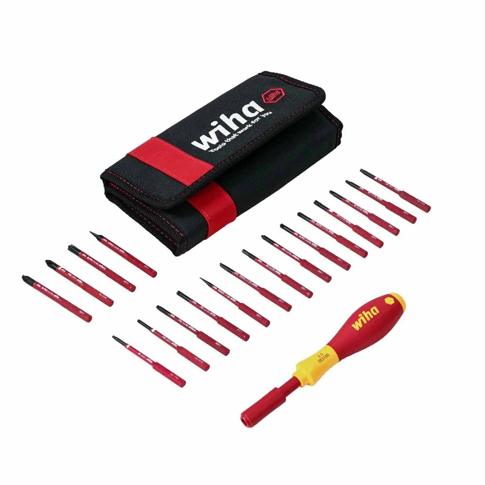 Wiha 28398 19 Piece Insulated SoftFinish SlimLine Blade Set - Mactool Shop