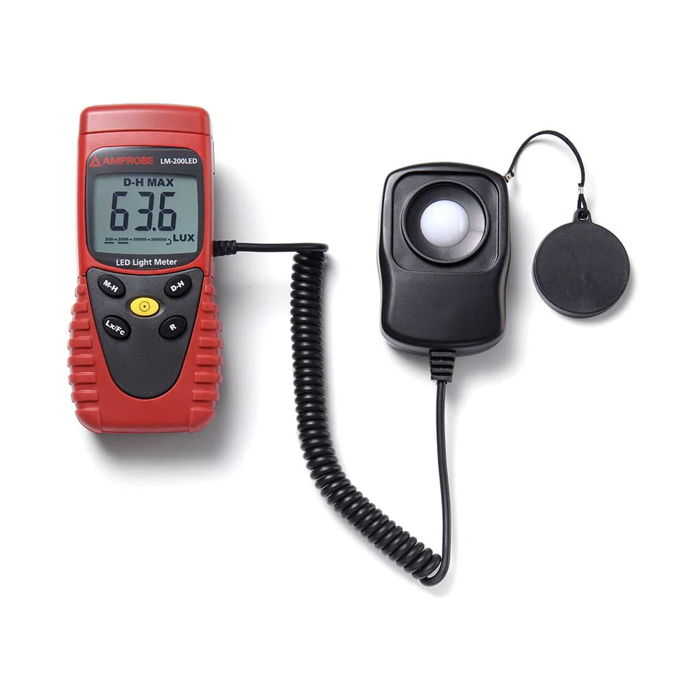 Amprobe 3730217 LM-200 Professional LED Light Meter with Sensor Cap and Carry Case - Mactool Shop