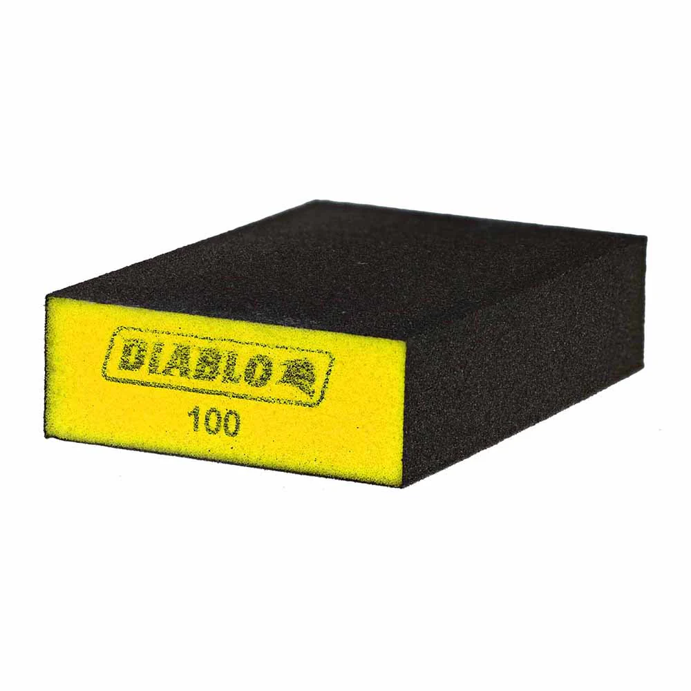 Diablo DFBBLOCFIN03G Flat 100-Grit (Fine) Sanding Sponge (3-Piece) - Mactool Shop