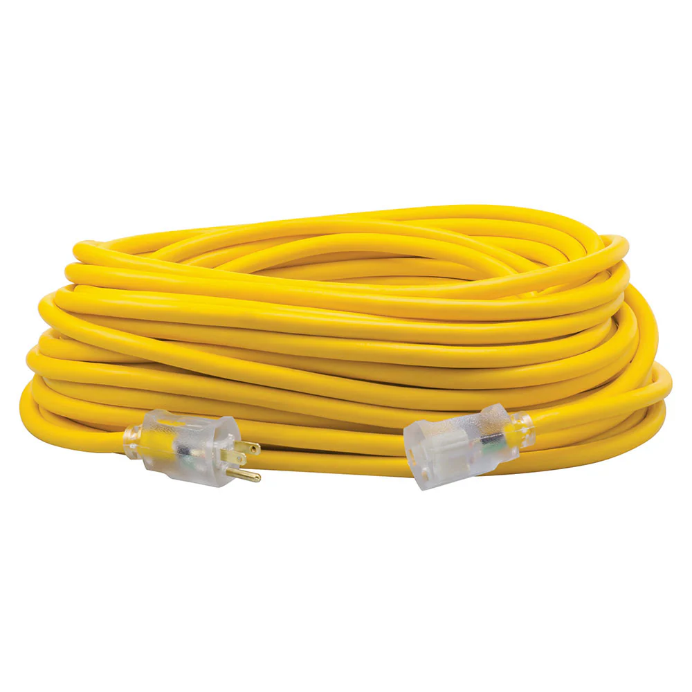 Southwire 1689SW0002 12/3 100' SJEOOW Yellow Polar/Solar Extension Cord - Mactool Shop