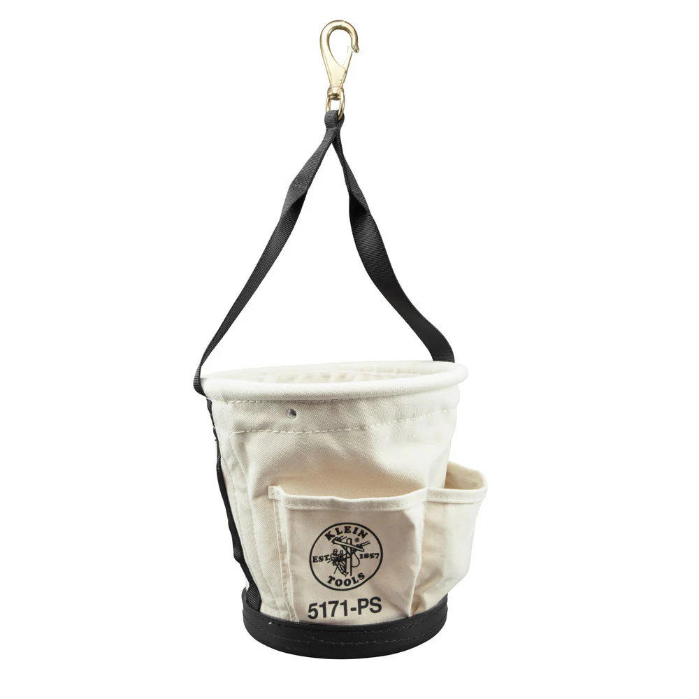 Klein Tools 5171PS Heavy-Duty Tapered Wall Bucket 4 Pockets - Mactool Shop