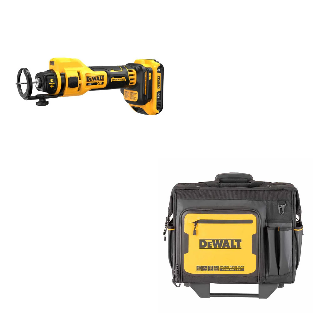 DeWalt DCE555D2 20V MAX* Cut-Out Tool Kit W/ FREE DWST560107 18 In. Tool Bag - Mactool Shop
