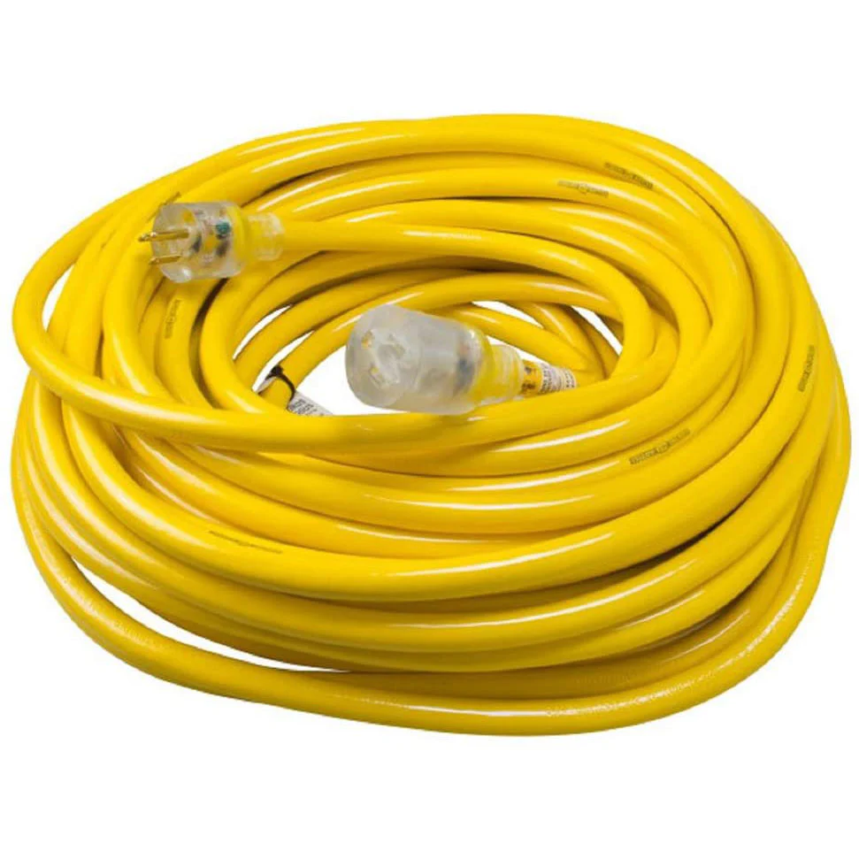 Yellow Jacket 2806 Contractor Extension Cord with Lighted End, 100 Foot - Mactool Shop