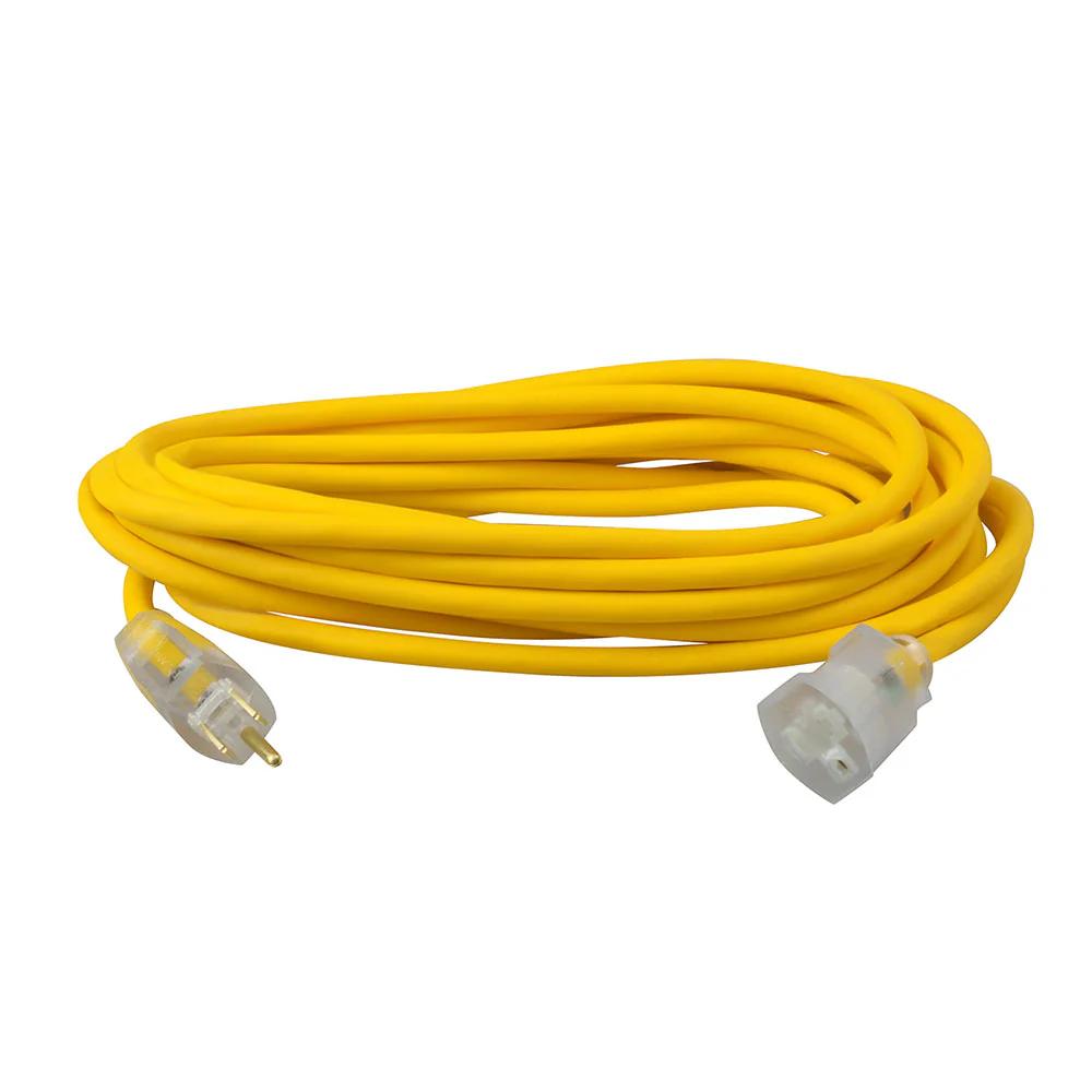 Southwire 1487SW0002 14/3 25' SJEOW Yellow Polar/Solar Extension Cord - Mactool Shop