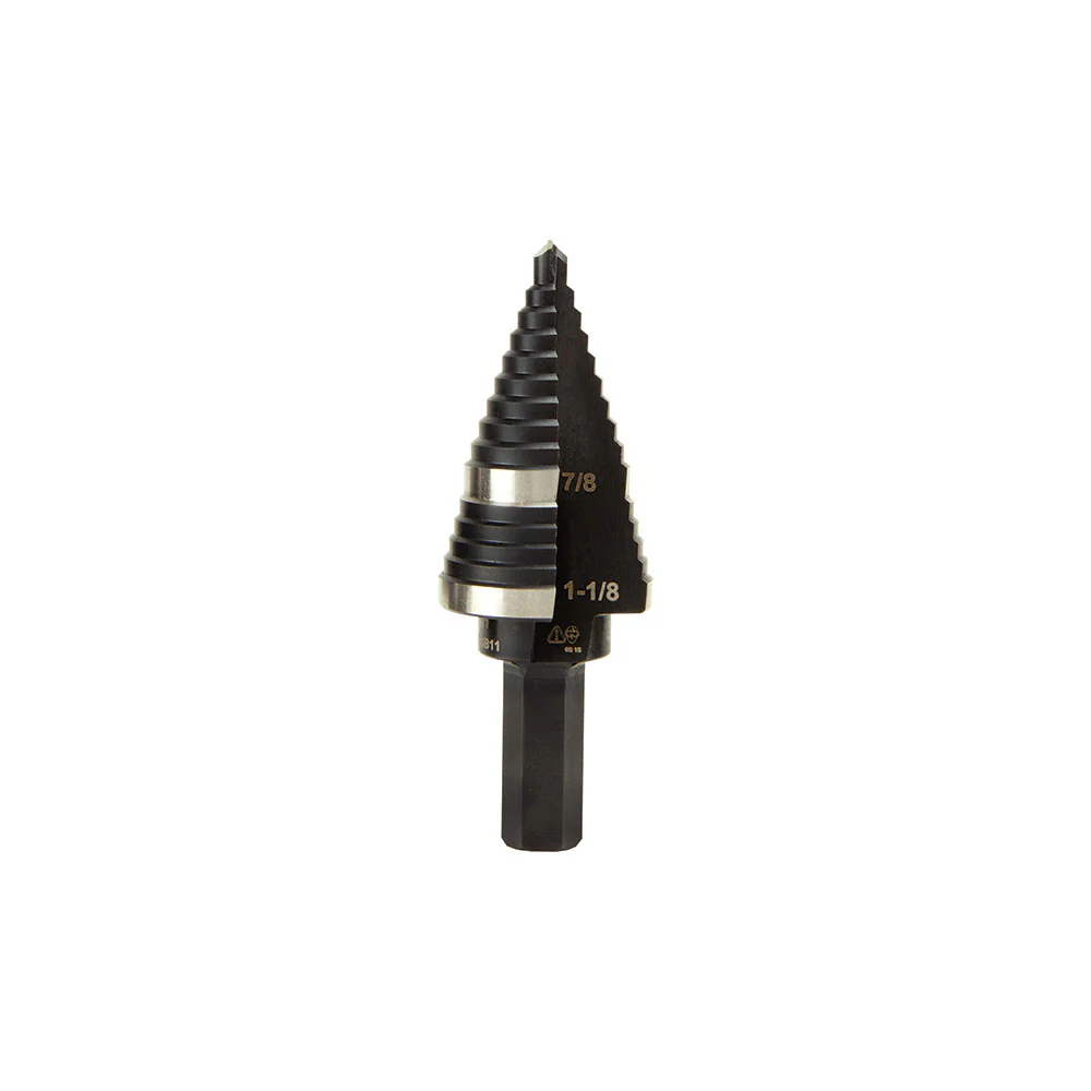Klein KTSB11 Step Drill Bit #11 Double-Fluted 7/8 to 1-1/8