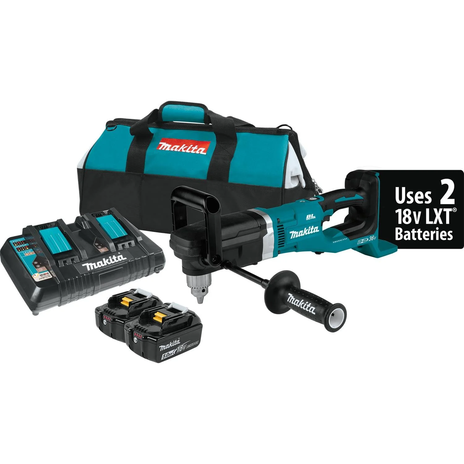 Makita XAD03PT 18V X2 LXT Lithium‑Ion Brushless Cordless 1/2