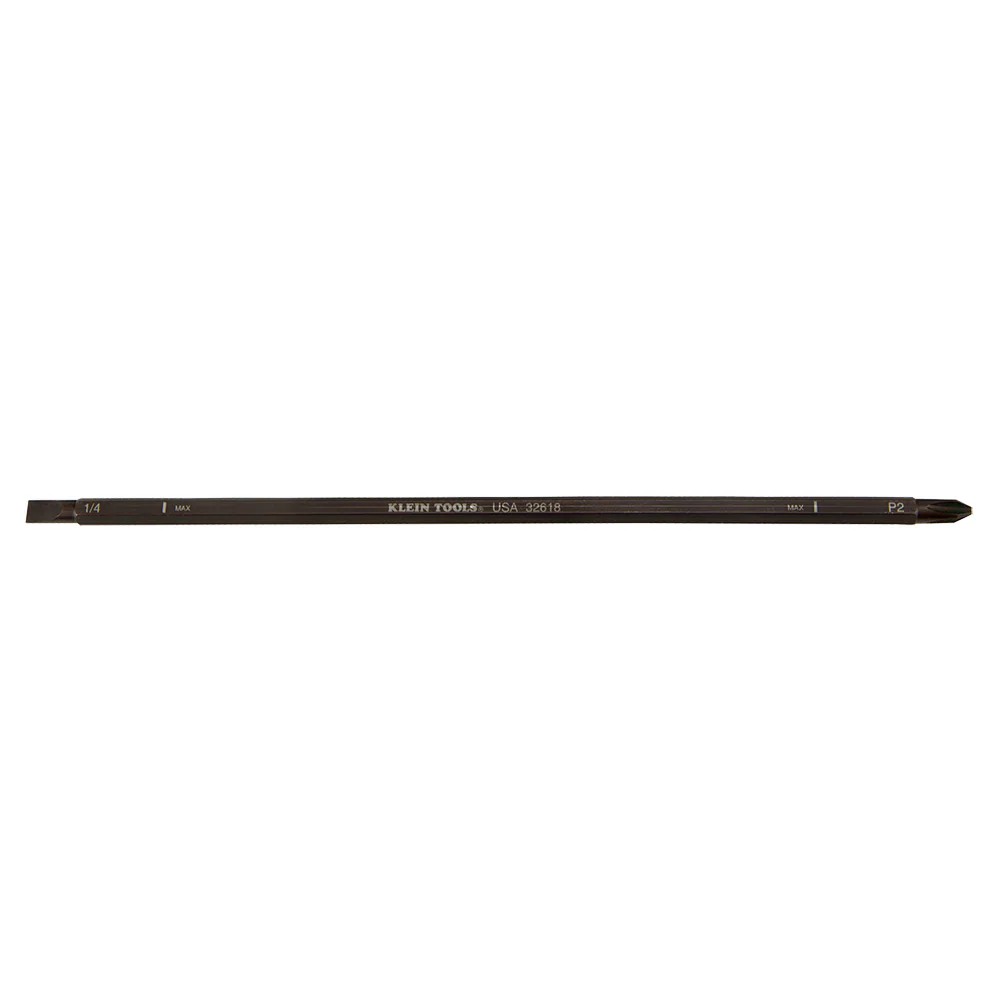 Klein 32618 Adjustable Screwdriver Blades #2 Phillips, 1/4