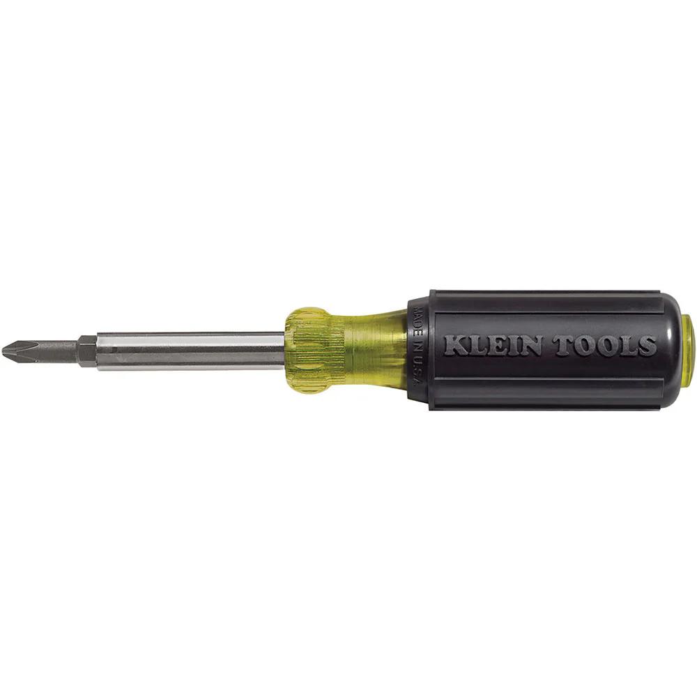 Klein Tools 32476 Multi-Bit Screwdriver / Nut Driver, 5-in-1, Phillips, Slotted Bits - Mactool Shop