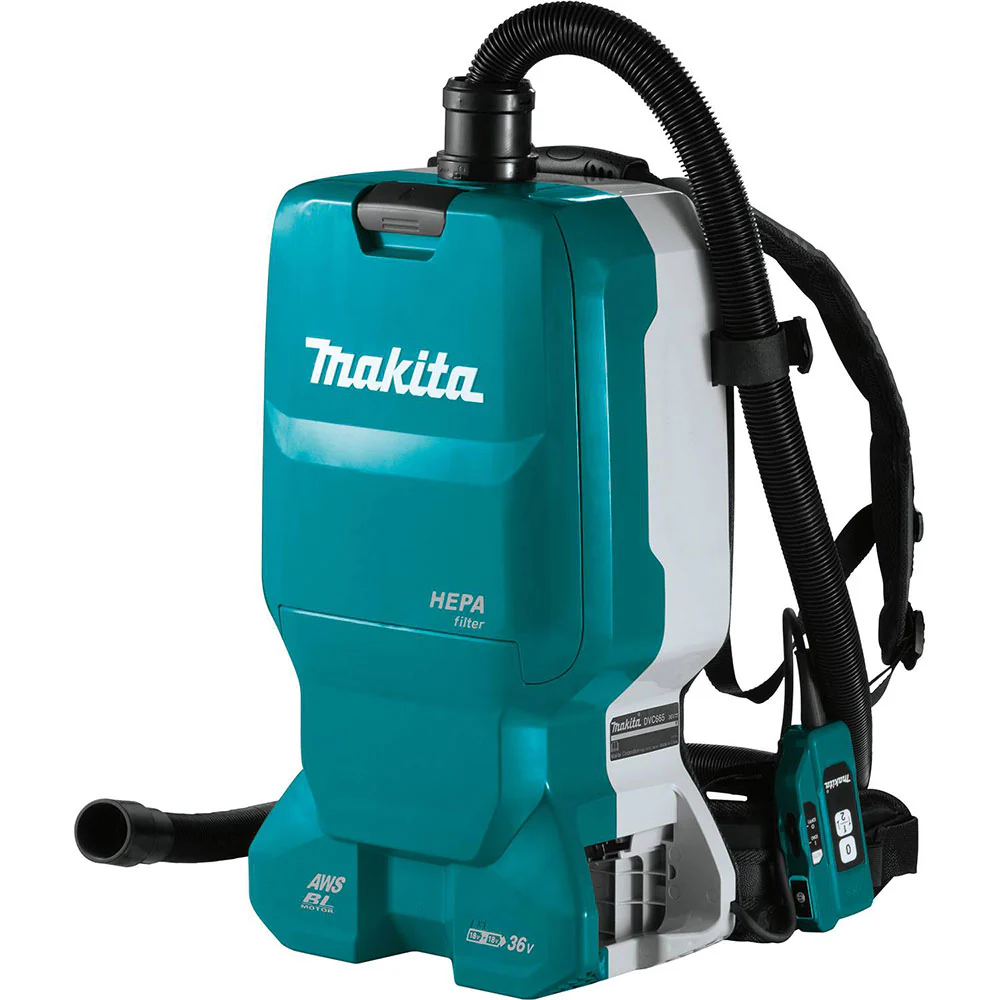 Makita XCV18ZX 18V X2 LXT 1.6 Gallon Backpack Dry Dust Extractor,Tool Only - Mactool Shop