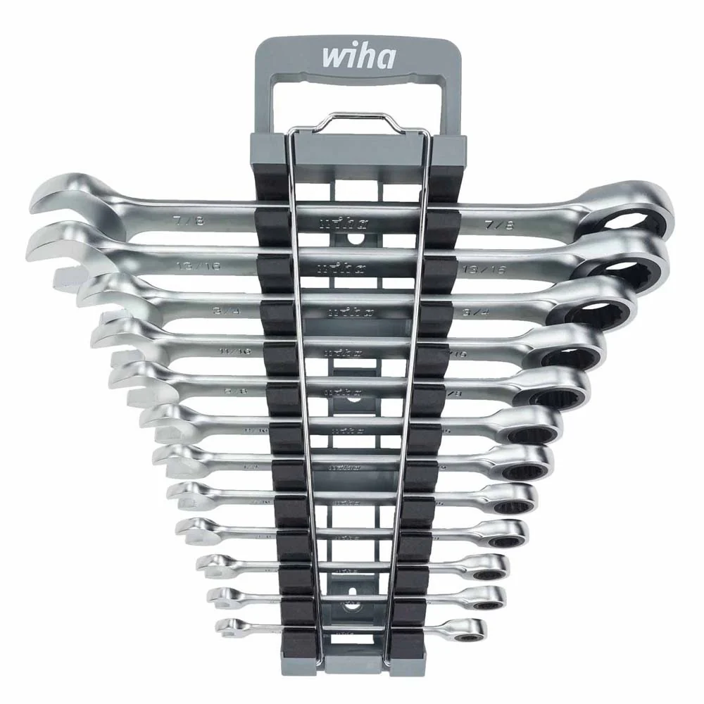 Wiha 30394 12 Piece Combination Ratchet Wrench Set - SAE - Mactool Shop