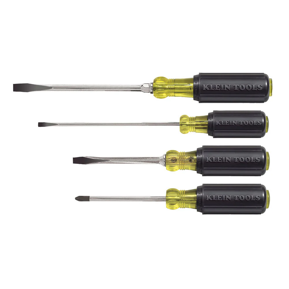 Klein Tools 85105 Screwdriver Set, Slotted and Phillips, 4-Piece - Mactool Shop