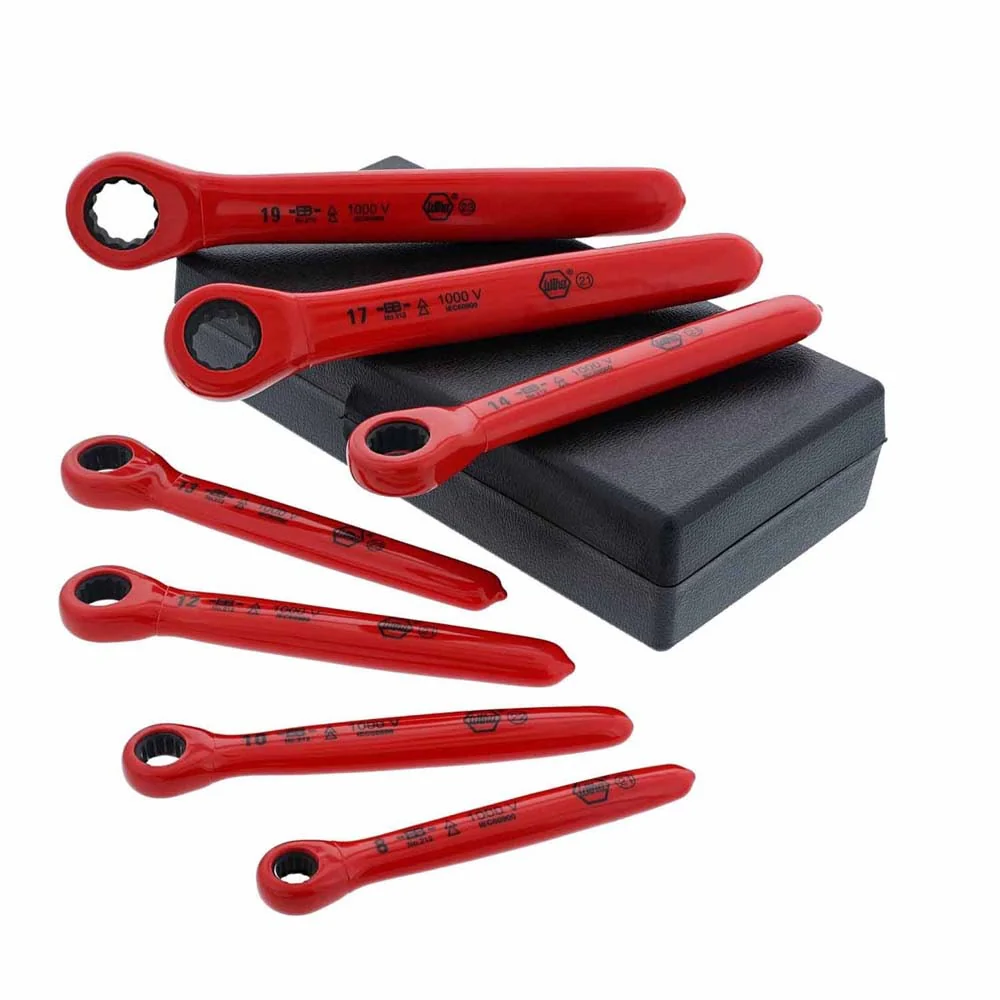 Wiha 21290 7 Piece Insulated Ratchet Wrench Set - Metric - Mactool Shop