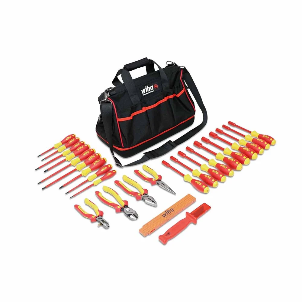 Wiha 32879 25 Piece Insulated Pliers-Cutters and Screwdriver Set - Mactool Shop