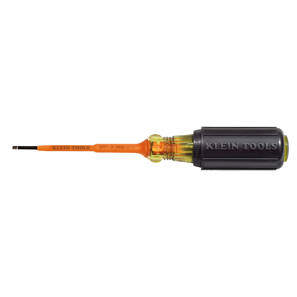 Klein Tools 607-3-INS Insulated Screwdriver, 3/32