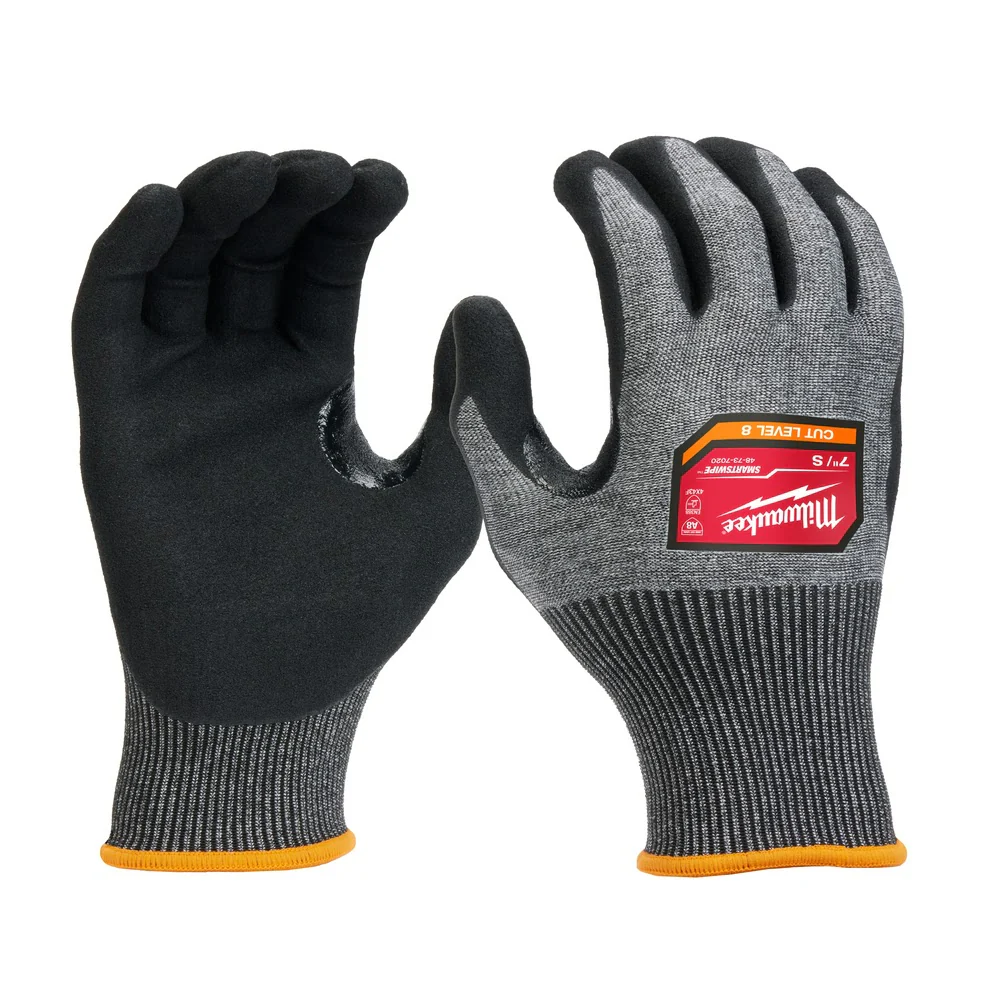 Milwaukee 48-73-7020 Cut Level 8 High-Dexterity Nitrile Dipped Gloves - S - Mactool Shop