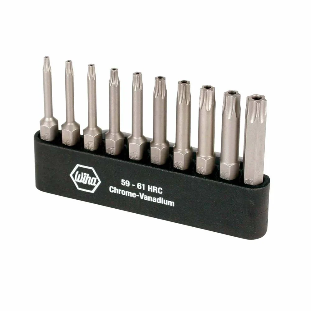 Wiha 74987 10 Piece Security Torx Power Bit Belt Pack Set - Mactool Shop