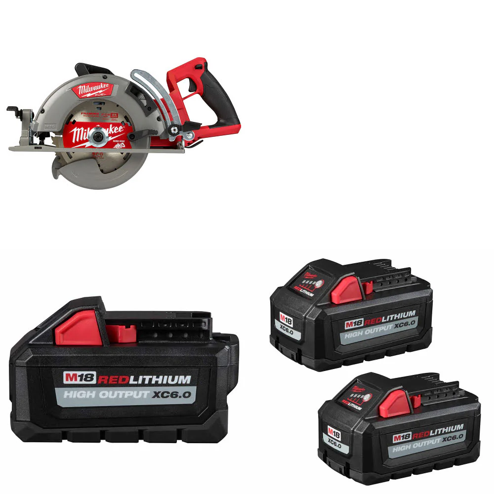 Milwaukee 2830-20 M18 FUEL Circ Saw W/ 48-11-1865 M18 Battery & FREE Battery-2Pk - Mactool Shop