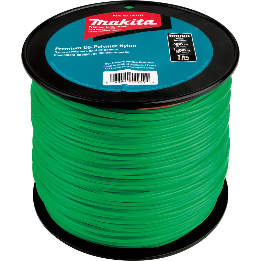 Makita T-03377 Round Trimmer Line, 0.080