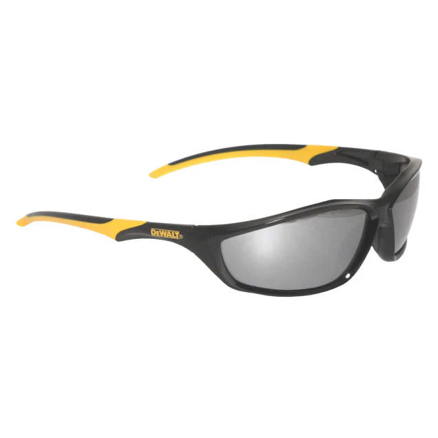 Dewalt DPG96-6D Router Safety Glasses, Black/Yellow Frame,Silver Mirror Lens - Mactool Shop
