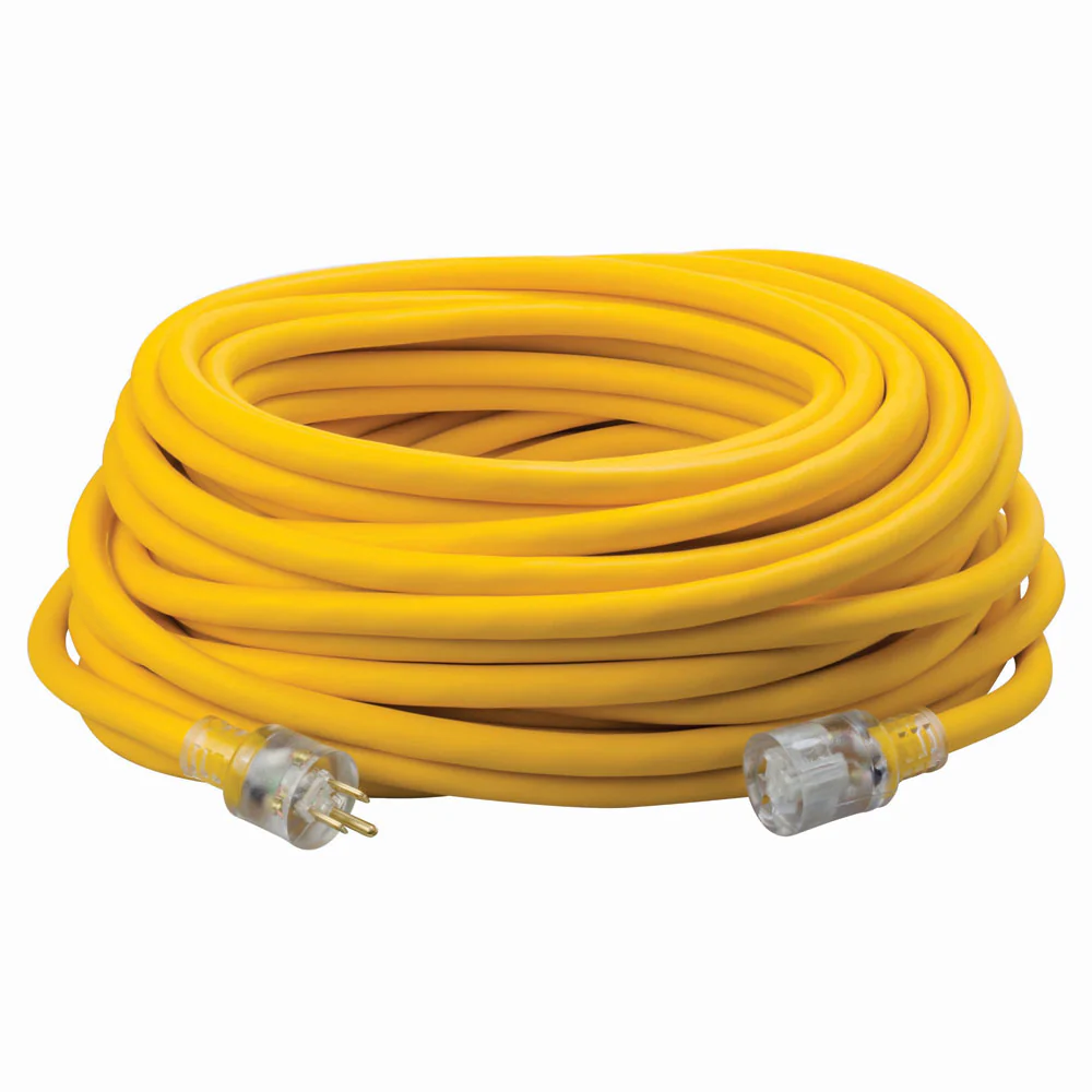 Southwire 1769SW0002 12/3 100' SEOW Yellow Polar/Solar Extension Cord - Mactool Shop
