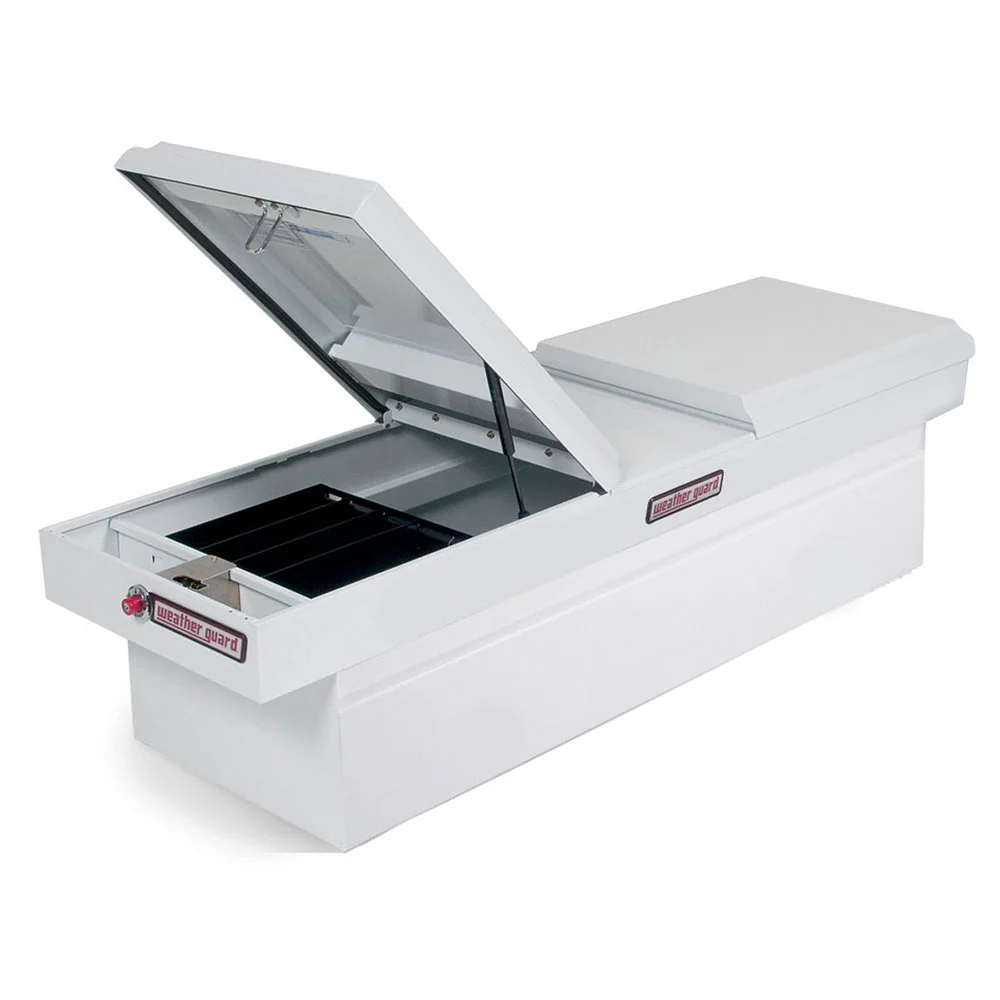 WeatherGuard 125-3-01 White Steel Full Standard Gull Wing Box, 11.3 cu ft - Mactool Shop