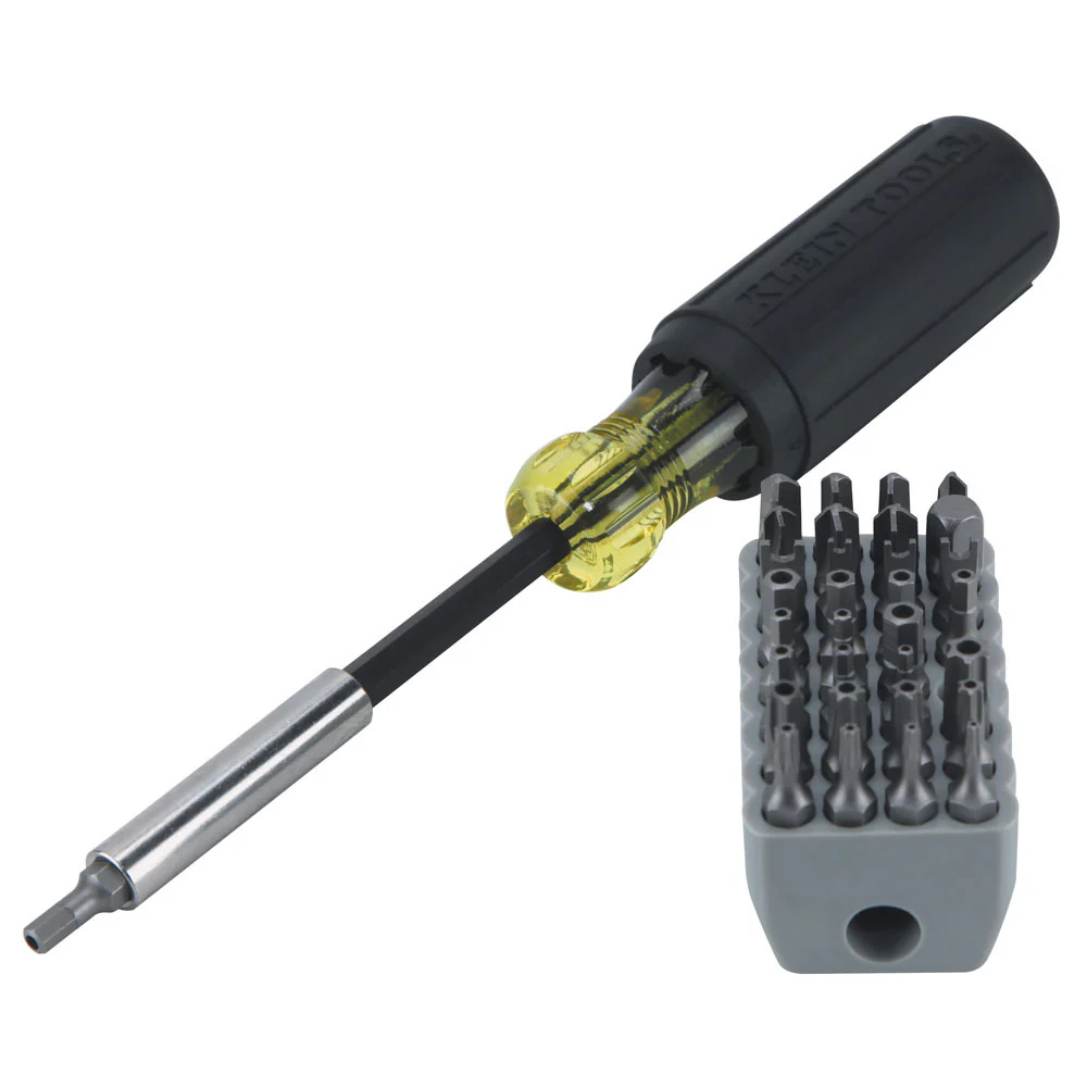 Klein Tools 32510 Magnetic Screwdriver with 32 Tamperproof Bits - Mactool Shop