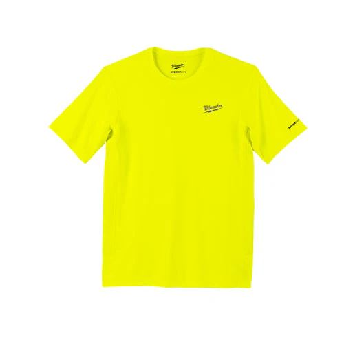 Milwaukee 414HV-M WORKSKIN Lightweight Performance SS Shirt, Hi Vis, Medium - Mactool Shop