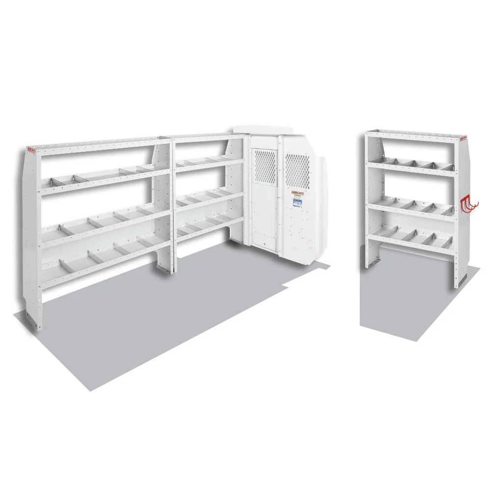 WeatherGuard 600-8210L Commercial Shelving Van Package, Mid-Roof, 148