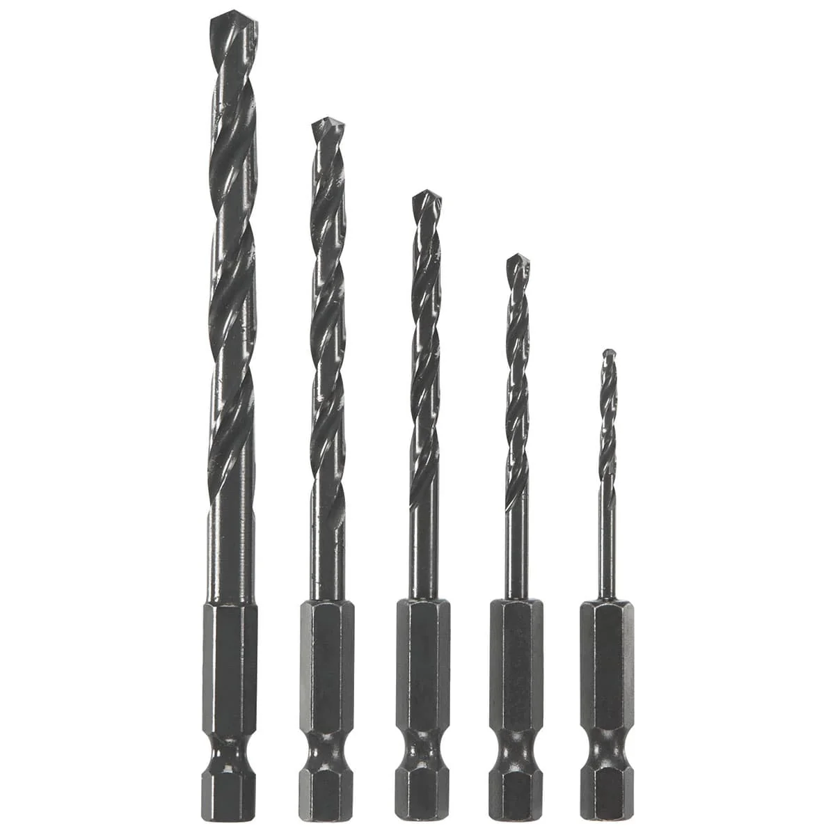 Bosch BL5IM 5 Pc. Impact Tough Black Oxide Drill Bit Set - Mactool Shop