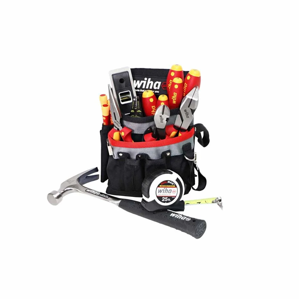 Wiha 32934 16 Piece Insulated Apprentice Electrician's Tool Kit - Mactool Shop