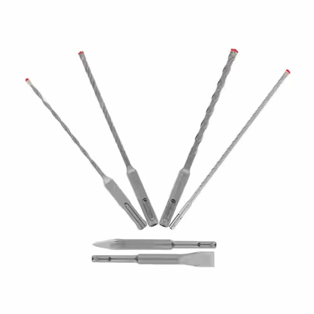Diablo DMAPL9930-S6 6pc SDS-Plus Rebar Demon 4-Cutter Full Carbide Head Hammer Drill Bit & Chisel Set (6-Piece) - Mactool Shop