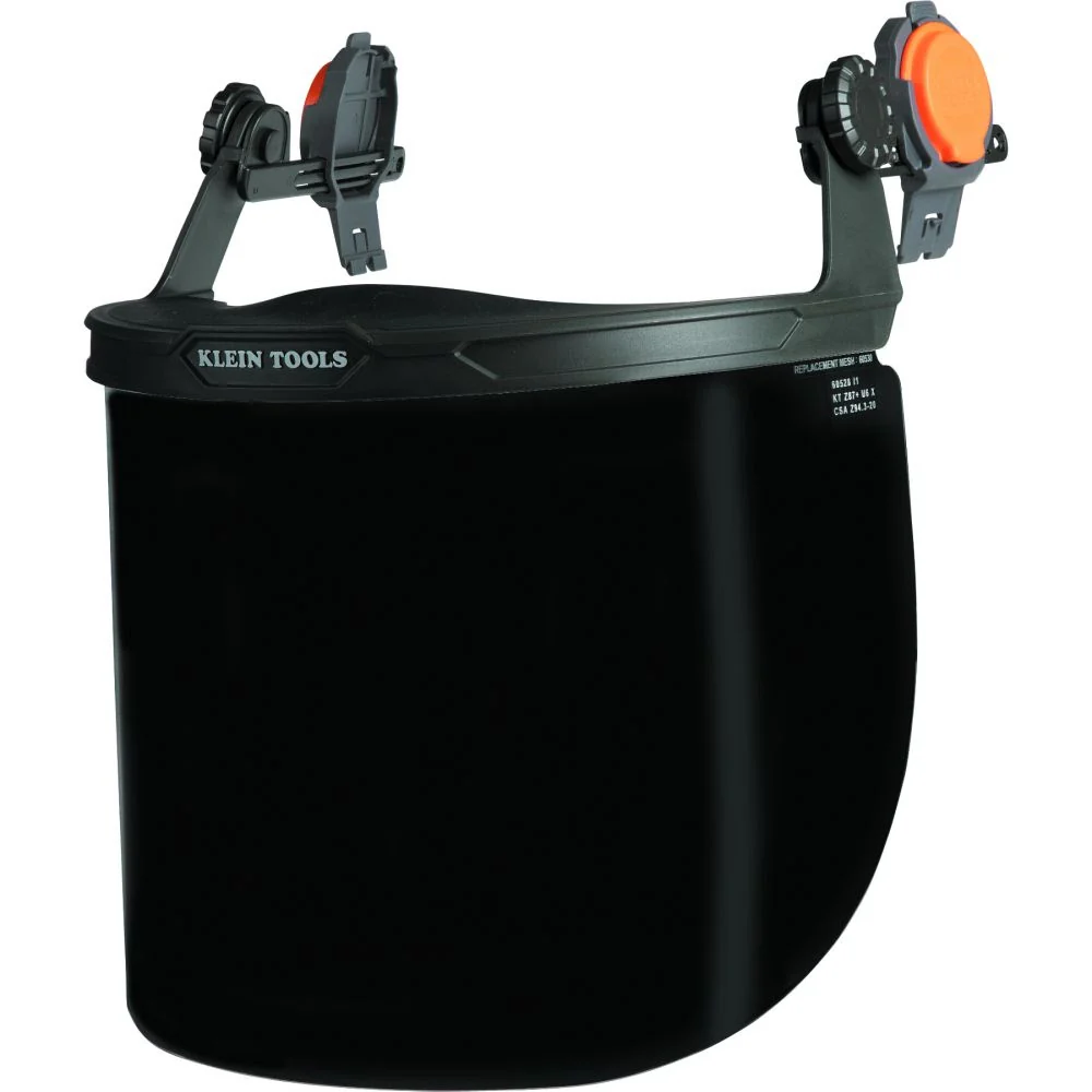 Klein 60529 Face Shield, Full Brim Hard Hat, Gray Tint - Mactool Shop