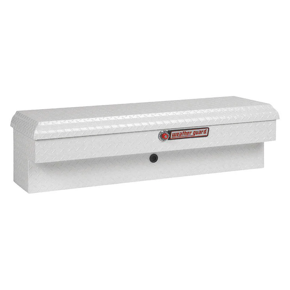 WeatherGuard 184-3-01 White Aluminum Lo-Side Box, Short, 3.4 Cu. Ft. - Mactool Shop