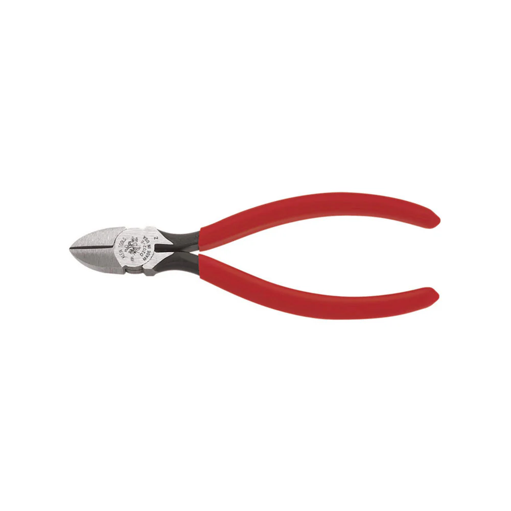 Klein Tools D202-6C Diagonal-Cutting Pliers -Tapered Nose, Spring-Loaded, 6