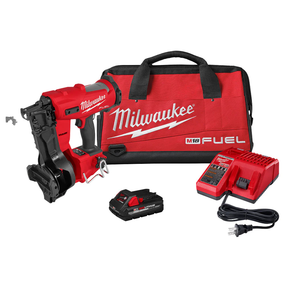 Milwaukee 2909-21 M18 FUEL Coil Roofing Nailer Kit - Mactool Shop