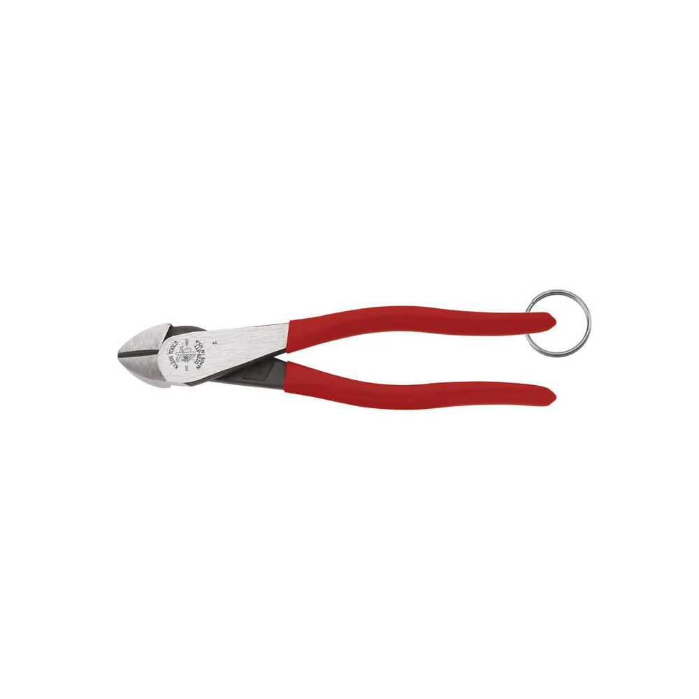Klein Tools D228-8TT Diagonal-Cutting Pliers, High Leverage, Tie Ring, 8