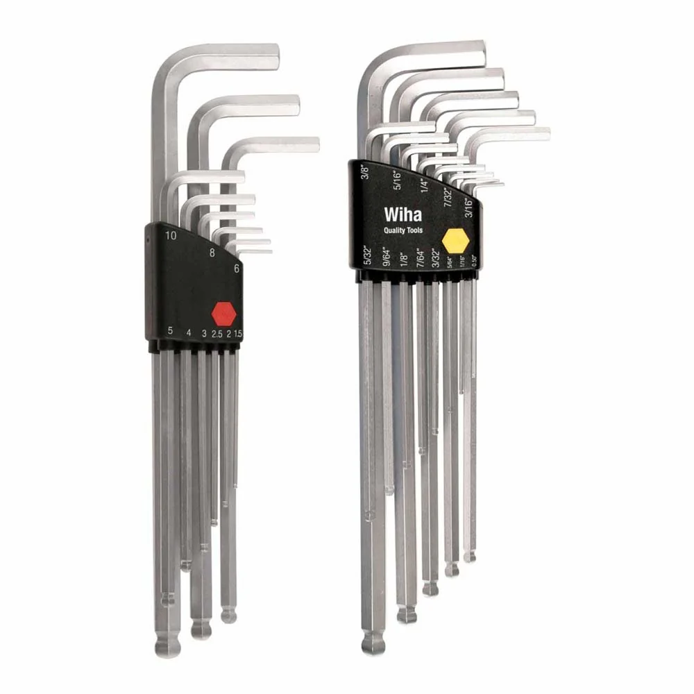 Wiha 66993 22 Piece Ball End Hex L-Key Set - Inch - Metric - Mactool Shop