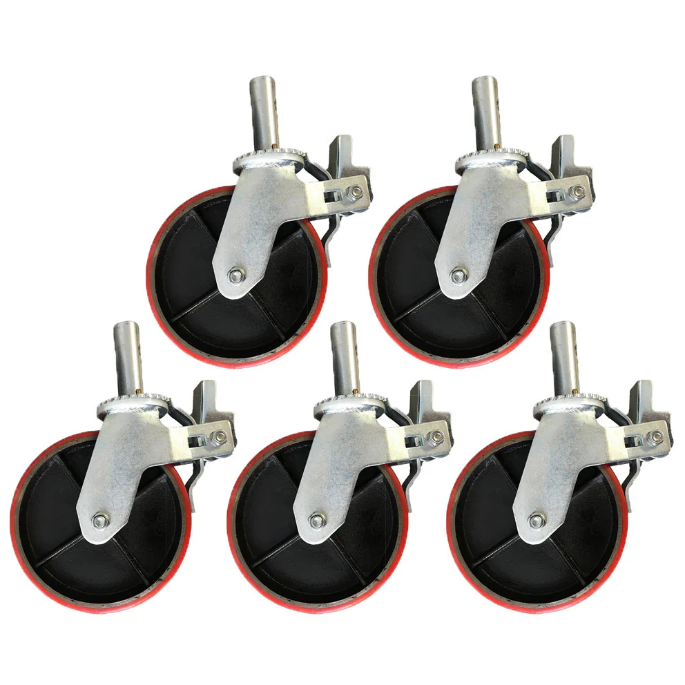 B&B Pipe Tools 3504 Urethane Swivel Caster Kit For Pn 3500 (5 Casters) - Mactool Shop