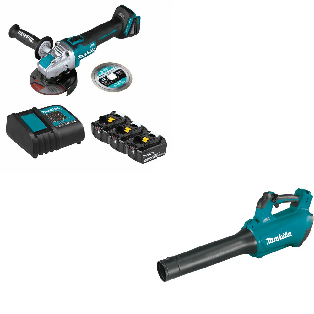 Makita BL1840BSCX3 18V LXT Li-Ion Starter Pack W/ FREE XBU03Z 18V LXT Blower - Mactool Shop