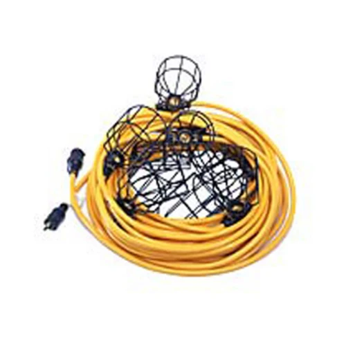 Southwire 96122 100 foot 12/3 TwistLock Light String with Plastic Cages - Mactool Shop