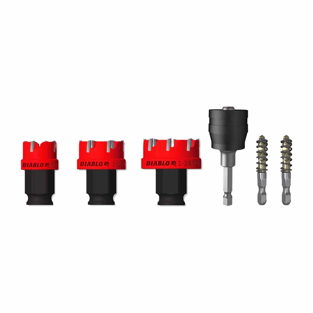 Diablo DHS06CFS 6 pc Steel Demon Carbide Teeth Hole Cutter Set (6-Pieces) - Mactool Shop