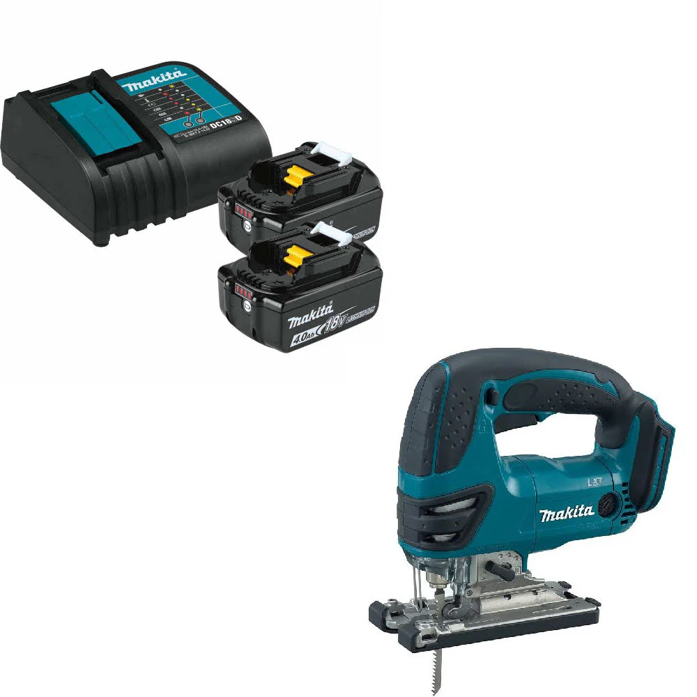 Makita BL1840BSC2 18V LXT Li-Ion Starter Pack W/ FREE XVJ03Z 18V LXT Jig Saw - Mactool Shop
